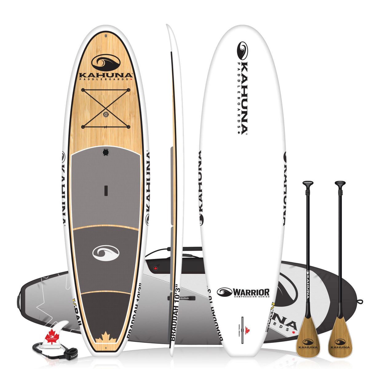 10' 3" WARRIOR BRADDAH BAMBOO KAHUNA PADDLEBOARD