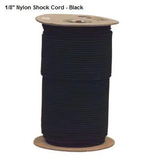 1/8 Shock Cord - Black