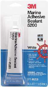3M 5200 SLOW ADHESIVE WH. 3 OZ.