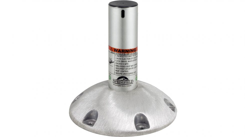 Springfield 2-3/8" Series Explorer Fixed Height Locking Pedestal, Satin Finish, (1250300LNS)