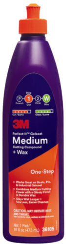 PERFECT-IT GELCOAT MED CUT COMPOUND-WAX PT