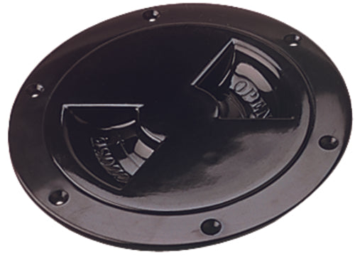Sea-Dog Screw Out Deck Plate, 6&quot; Black