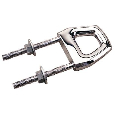 CHROME ZINC TWIN SHANK BOW EYE