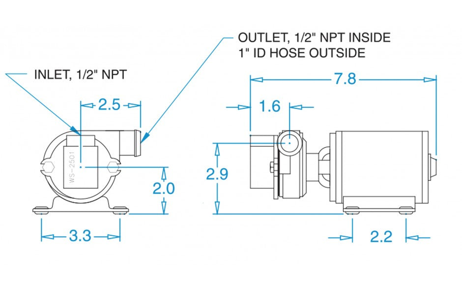 BOOSTER PUMP 1/2"IN 1/2"OUT
