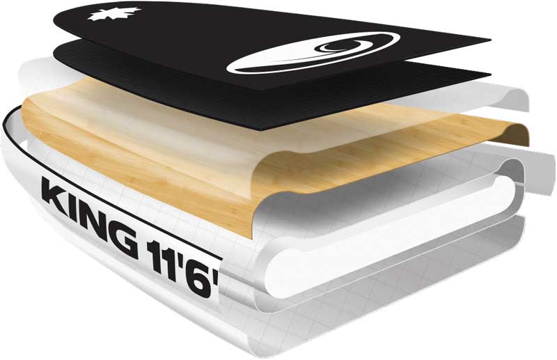 12'6" Epic Comp Bamboo  The Ultimate Touring SUP