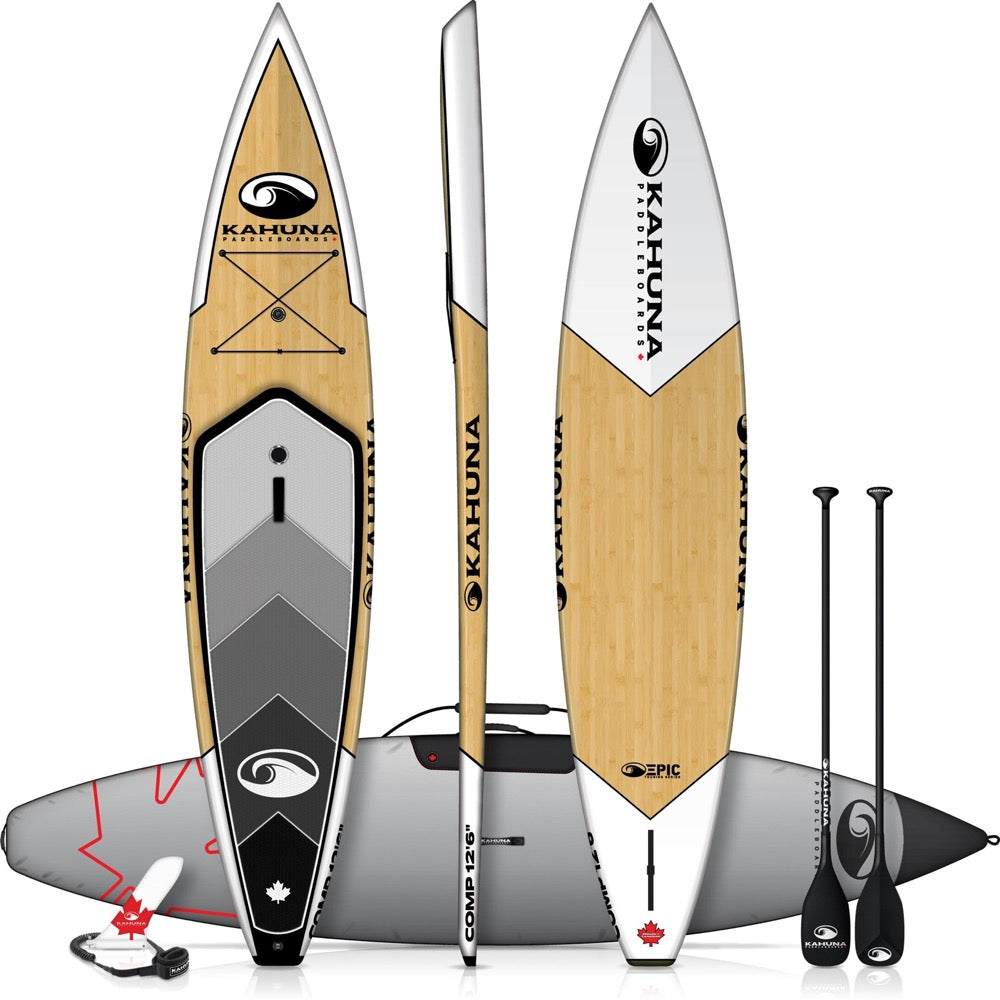 12&#39;6&quot; Epic Comp Bamboo  The Ultimate Touring SUP