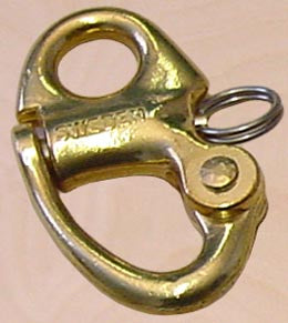 BRASS SNAP SHACKLE 34MM